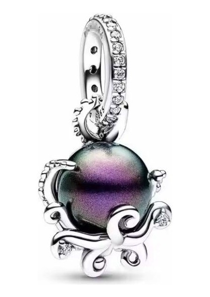 Gümüş S925 Damgalı Disney The Little Mermaid Ursula Sallantılı Charm