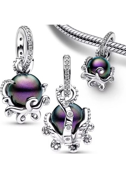 Gümüş S925 Damgalı Disney The Little Mermaid Ursula Sallantılı Charm indirimleri