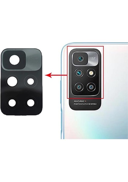 Xiaomi Redmi 10 2022 Ile Uyumlu Kamera Camı