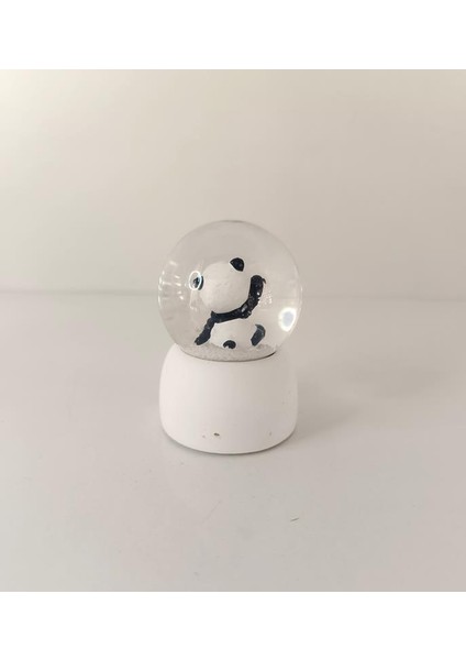 Kar Küresi Sevimli Ayıcık Işıklı Kar Küresi Ev Ofis Dekor Biblo Obje indirimleri