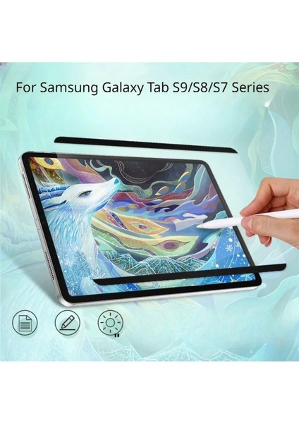 Samsung Galaxy Tab S9 Fe 10.9 Inç Magnetic Ekran Koruyucu (Mıknatıslı) Kağıt Hissiyatlı SM-X510