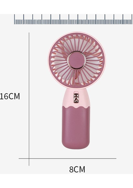 ZB088 Ev Ofis Için Masaüstü Standlı USB Şarjlı El Vantilatörü