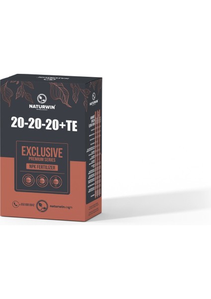 Exclusive 20-20-20+Te Özel Seri Sıfır Klor Enzimli Npk Gübresi 1 kg