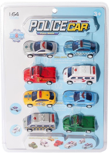 Birlik Toys 1195E-2  Çek Bırak Şehrin Kurtarıcıları 1:64 8li -