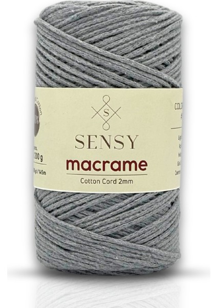 Premium Koton Pamuk Makrome İpi 2mm Cotton Zincir Makrome Çanta İpi Supla İpi Koton İp