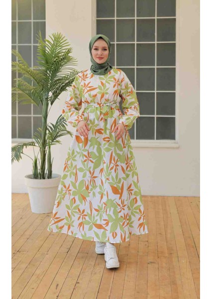 Keten Tesettür Elbise modelleri