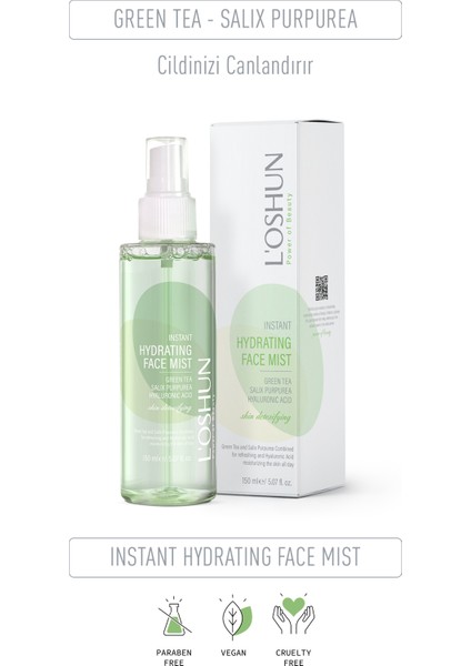 Instant Hydrating Face Mist - Yeşil Çay