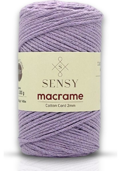 Premium Koton Pamuk Makrome İpi 2mm Cotton Zincir Makrome Çanta İpi Supla İpi Koton İp