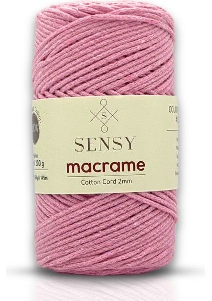 Premium Koton Pamuk Makrome İpi 2mm Cotton Zincir Makrome Çanta İpi Supla İpi Koton İp