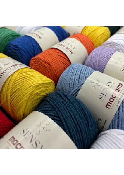 Premium Koton Pamuk Makrome İpi 2mm Cotton Zincir Makrome Çanta İpi Supla İpi Koton İp modelleri