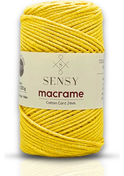 Premium Koton Pamuk Makrome İpi 2mm Cotton Zincir Makrome Çanta İpi Supla İpi Koton İp