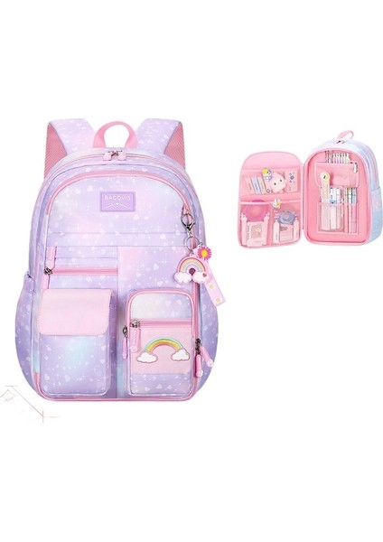 Erkek Hafif Erkek ve Kız Birinci Sınıf Sevimli Sırt Çantası Sırt Çantası Kız Çocuk Ilkokul Çantaları (Yurt Dışından)
