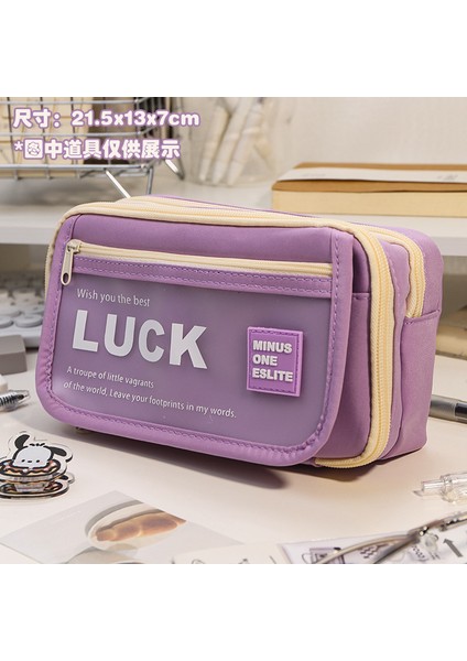 Büyük Kapasiteli Kalem Kutusu, Basit, Süper Büyük Kapasiteli, Güzel Görünümlü Kız Kırtasiye Kutusu (Yurt Dışından)