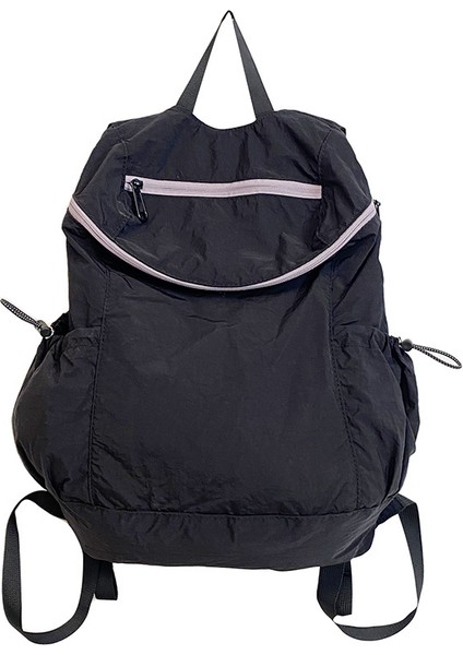 Yıkanmış Naylon Hafif Büyük Kapasiteli Kız Üniversite Öğrencisi Sırt Çantası Açık Hava Seyahati Sırt Çantası (Yurt Dışından)