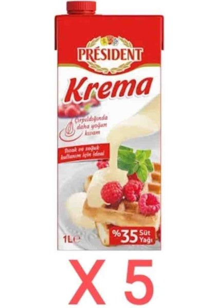 Krema 1 Lt x 5 Adet