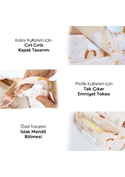 Bebek Arabası Organizer Çanta - Anne Bebek Bakım Çantası - Puset Düzenleyici - Stroller Bag