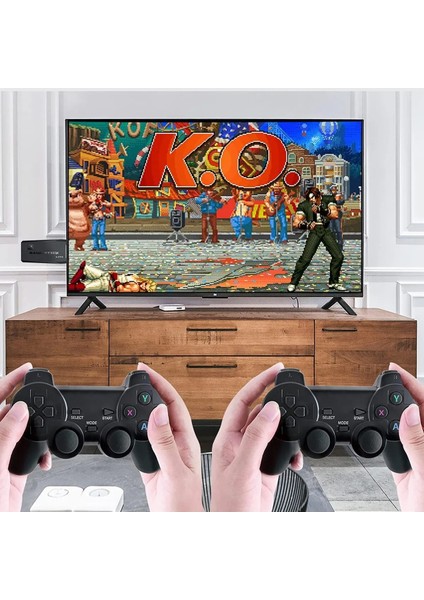 Abatech Gaming Atari 2.4g Uyumlu Kablosuz Çift Kol Atari Retro Oyun Game Stick