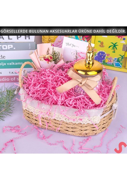 Zikzak Kırpıntı Kağıt Paketleme Dolgu Malzemesi, 50 gr - Pembe indirimleri
