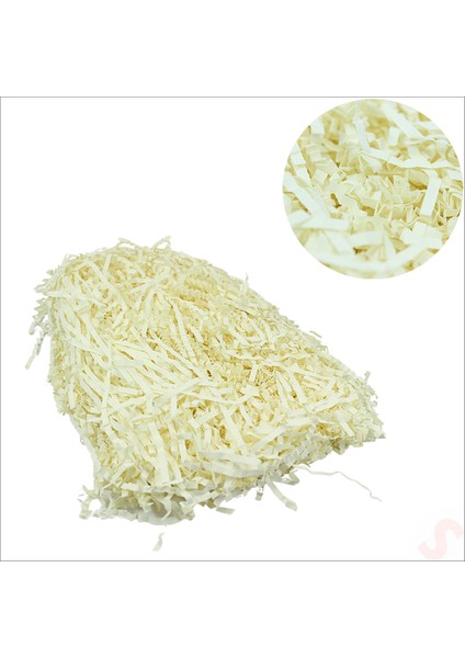 Zikzak Kırpıntı Kağıt Paketleme Dolgu Malzemesi, 50 gr - Krem