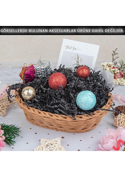 Zikzak Kırpıntı Kağıt Paketleme Dolgu Malzemesi, 50 gr - Siyah indirimleri