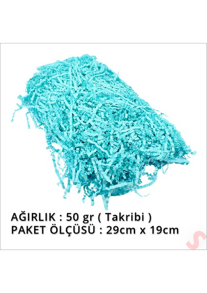 Zikzak Kırpıntı Kağıt Paketleme Dolgu Malzemesi, 50 gr - Mavi fiyatları
