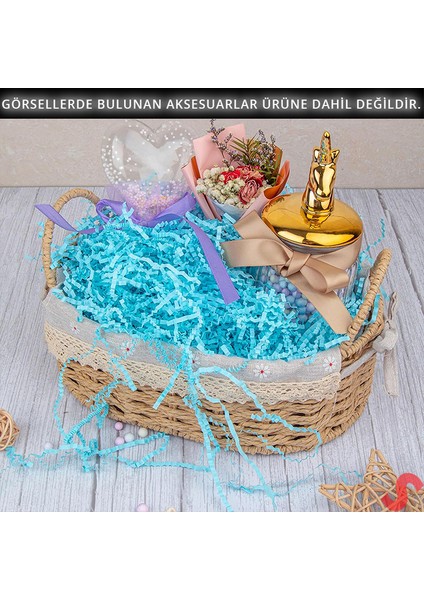 Zikzak Kırpıntı Kağıt Paketleme Dolgu Malzemesi, 50 gr - Mavi indirimleri