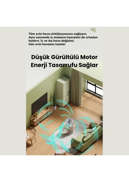 Taşınabilir Hız Ayarlı Serenity Sessiz 1200 Mah Şarjlı Masaüstü Vantilatör Ev Ofis Vantilatör