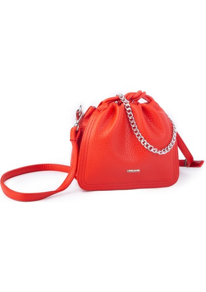 Vera Çanta Nas Bag Kadın Zincirli Büzmeli Çıtçıtlı Omuz ve Çapraz Çanta