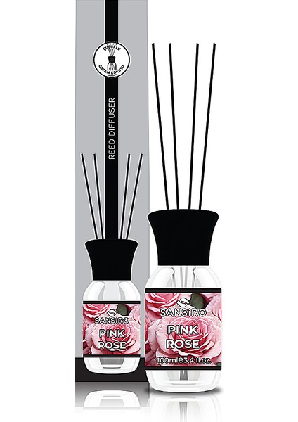 Pink Rose 100ml Bambu Çubuklu Ortam Kokusu