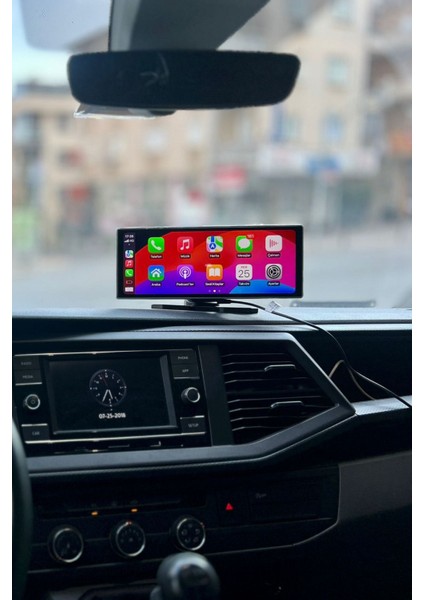 Tak Çalıştır Carplay Apple Android Auto Ekran Kablosuz 10.2inç Araç Araba Ekran Navigasyon