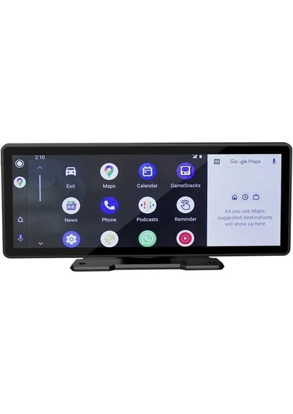 Tak Çalıştır Carplay Apple Android Auto Ekran Kablosuz 10.2inç Araç Araba Ekran Navigasyon