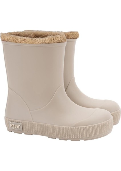 İgor Yogi Borreguito Beige Kürklü Çocuk Yağmur Bot Çizme Bej W10306-004