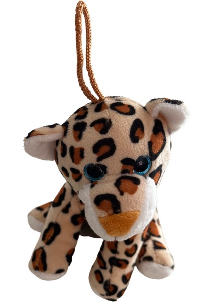 Sevimli Pelüş Mini Leopar Araç Dikiz Ayna Süsü & Araba Torpido Ön Arka Cam Aksesuar (15CM)