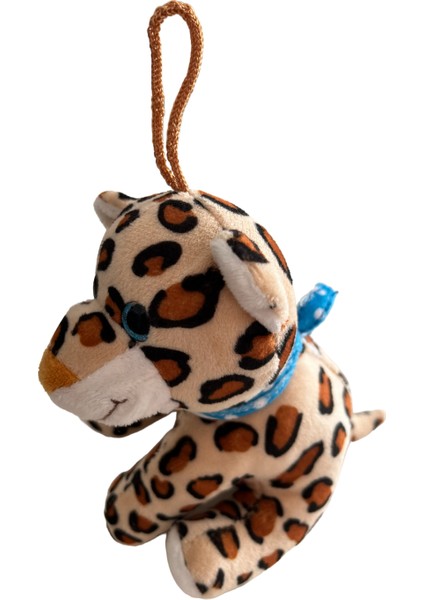 Sevimli Pelüş Mini Leopar Araç Dikiz Ayna Süsü & Araba Torpido Ön Arka Cam Aksesuar (15CM)