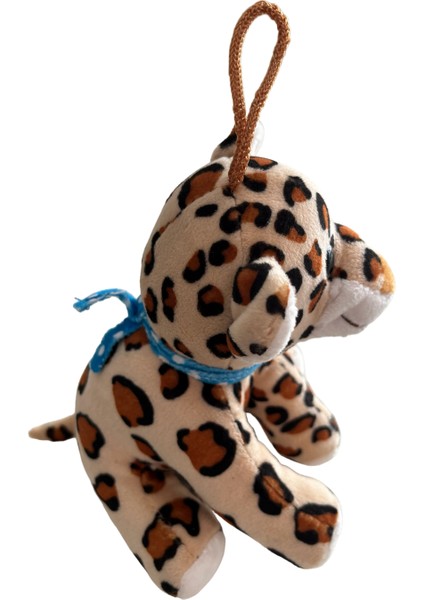 Sevimli Pelüş Mini Leopar Araç Dikiz Ayna Süsü & Araba Torpido Ön Arka Cam Aksesuar (15CM)