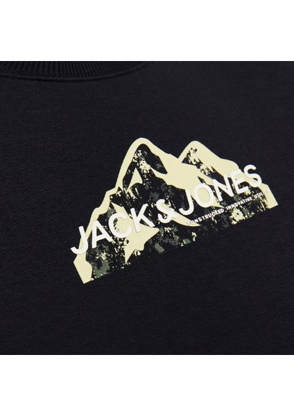 Jack & Jones Çocuk Gögüs Baskili Bisiklet Yaka Sweatshirt - Mountain