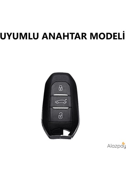 Peugeot 208 308 508 2008 3008 5008 Tpu Anahtar Kılıfı (Sustasız)