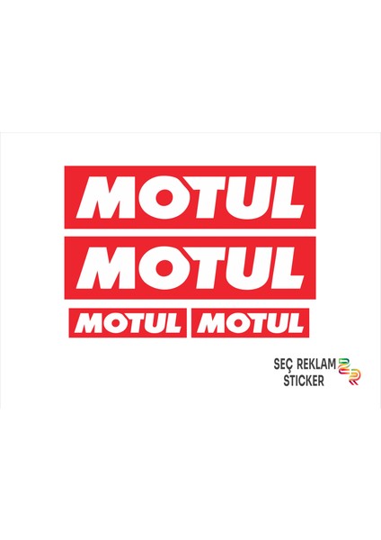 Motul Sticker 4'lü Çok Amaçlı Sticker