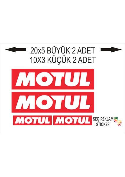 Motul Sticker 4'lü Çok Amaçlı Sticker