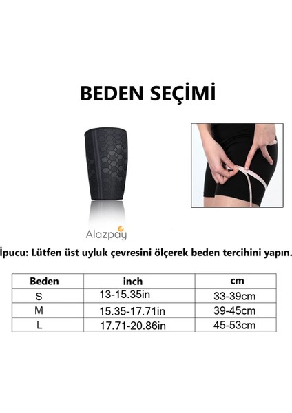 Nefes Alabilen Kumaş Spor Outdoor Uyluk Üst Baldırlık (1 Adet)