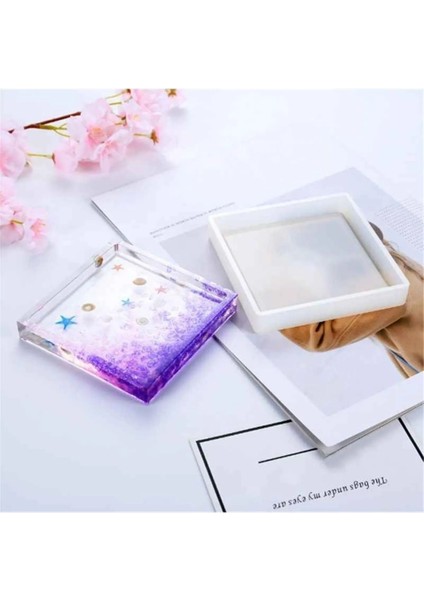 Reçine Epoksi,mum,beton Sabun Kalıbı Bardak Altı Kare fiyatları