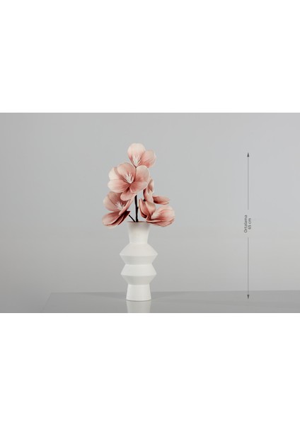 Pink Blooming Twig Yapay Çiçek - Ev & Ofis Dekorasyonu - Çiçek - Dekor Çiçek - A03 Lkm201242d Standart - Pembe
