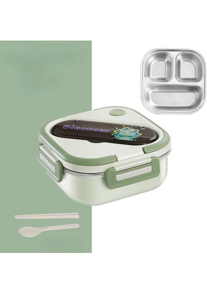 201 Paslanmaz Çelik Öğle Yemeği Kutusu Öğrenci Öğle Yemeği Kutusu Bento Kutusu 1000ML (Yurt Dışından)
