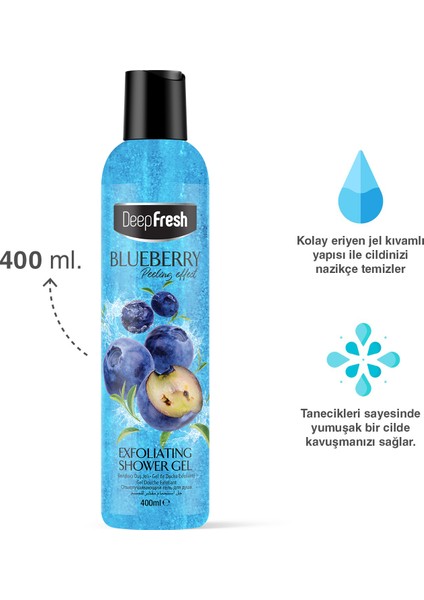 Deepfresh Arındırıcı Duş Jeli Yaban Mersini 400 ml