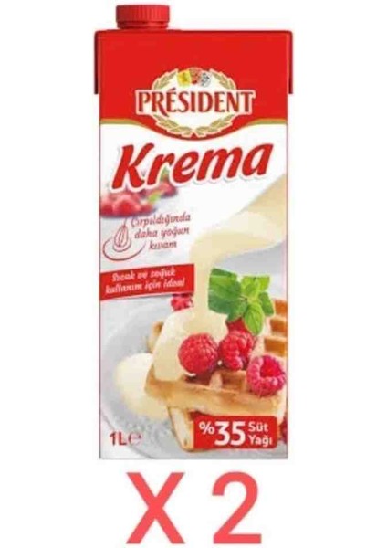 Krema 1lt x 2 Adet