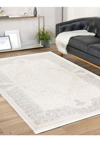 Ipek Mekik Halı Gaspara Krem Gri Klasik Desen Halı fiyatları