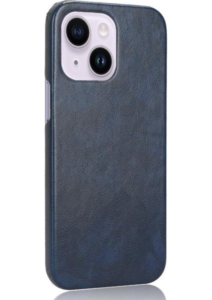 IPhone 14 Için Retro Durumda Artı Uyumluluk Retro Lychee Desen Anti (Yurt Dışından)