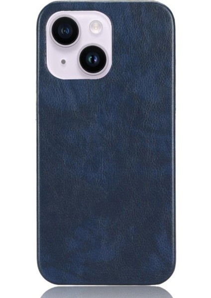 IPhone 14 Için Retro Durumda Artı Uyumluluk Retro Lychee Desen Anti (Yurt Dışından)