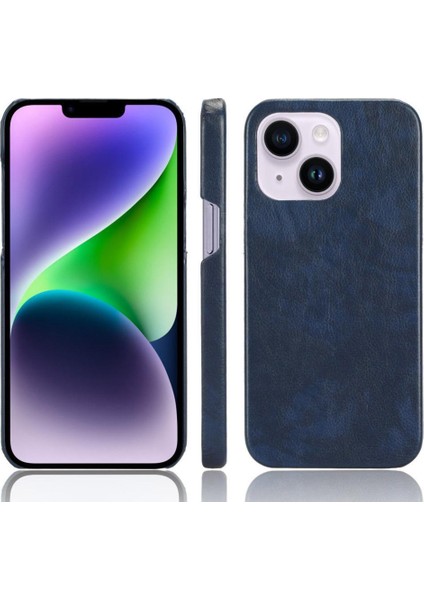 IPhone 15 Için Retro Durumda Artı Anti Scratch Retro Lychee Desen Koruyucu (Yurt Dışından)