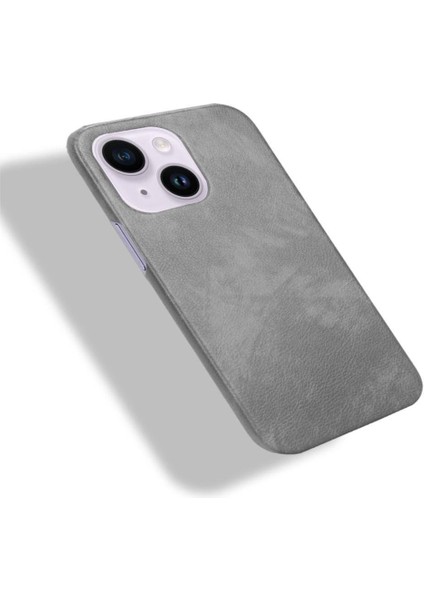 IPhone 14 Için Retro Durumda Uyumluluk Anti Scratch Lychee Desen Kapak (Yurt Dışından) modelleri